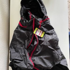 Black Rain Jacket for Dog